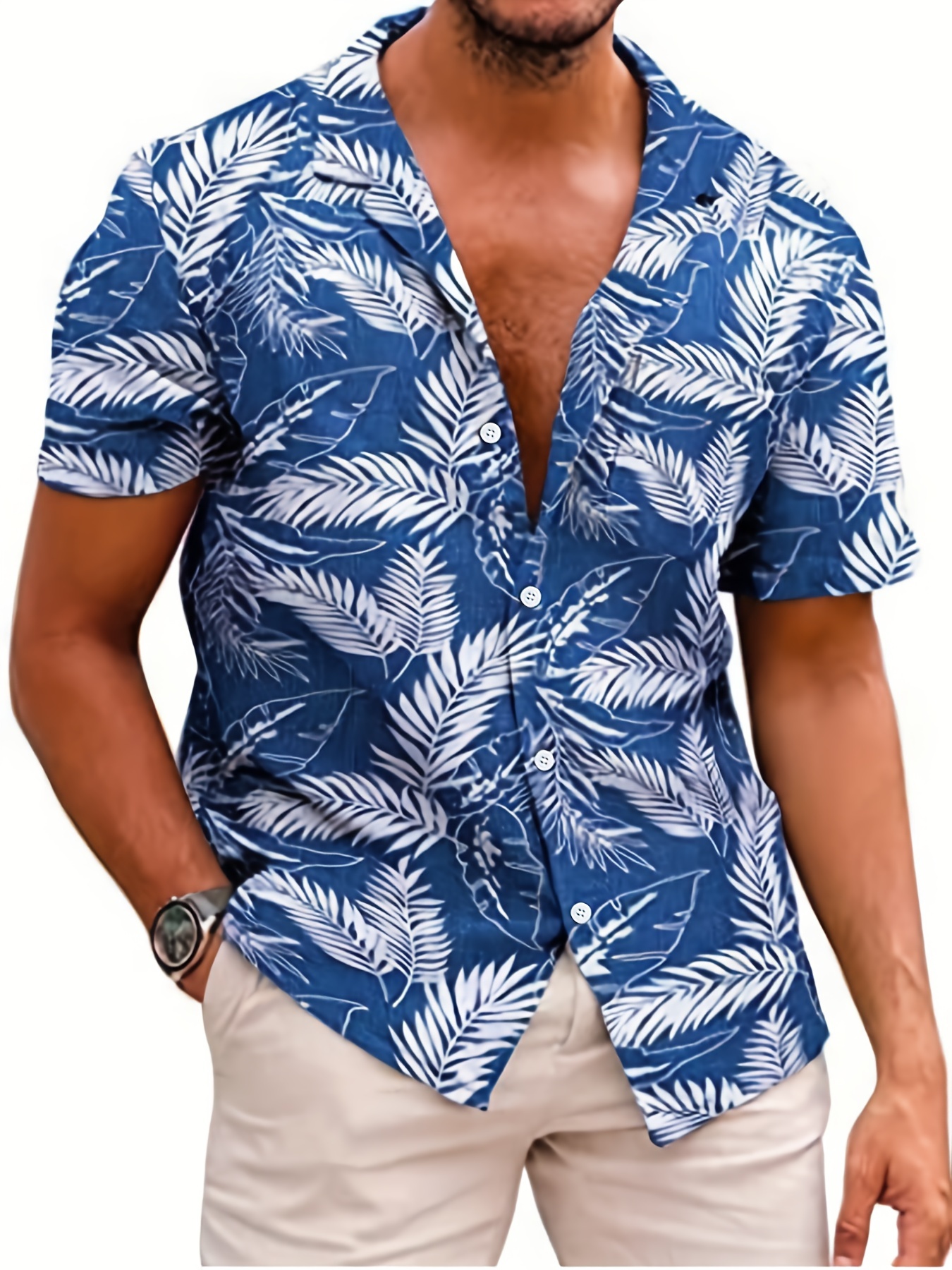 hawaiian shirt under suit