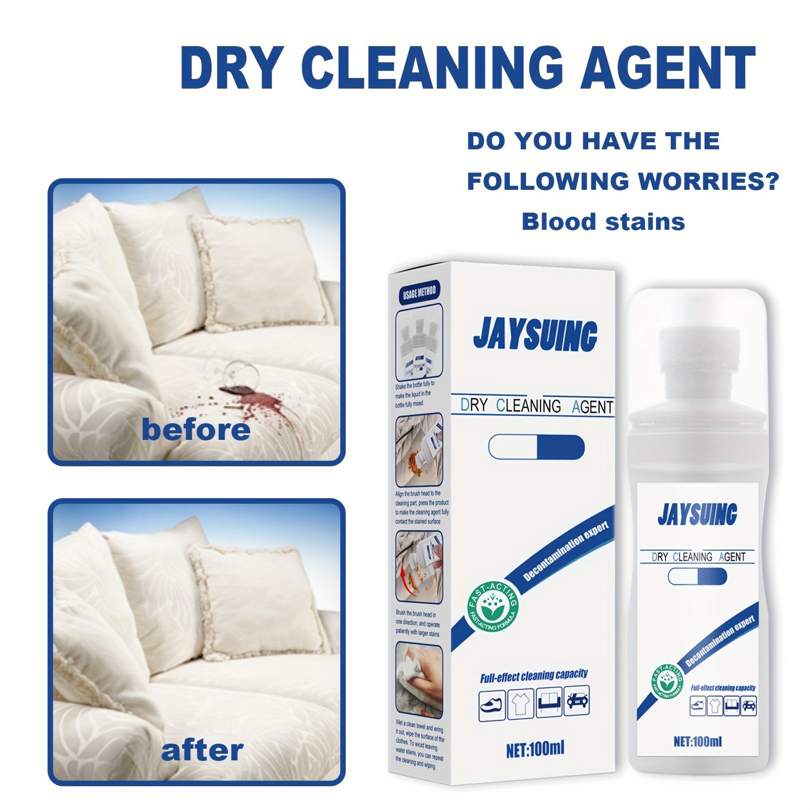 Dry Cleaning Agent Down Jacket Cleaner Clothing Cleaning - Temu