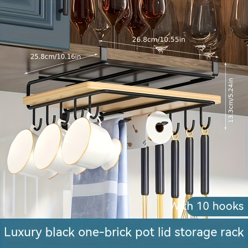 Kitchen Rack Spoon Board Storage Hook Removable - Temu