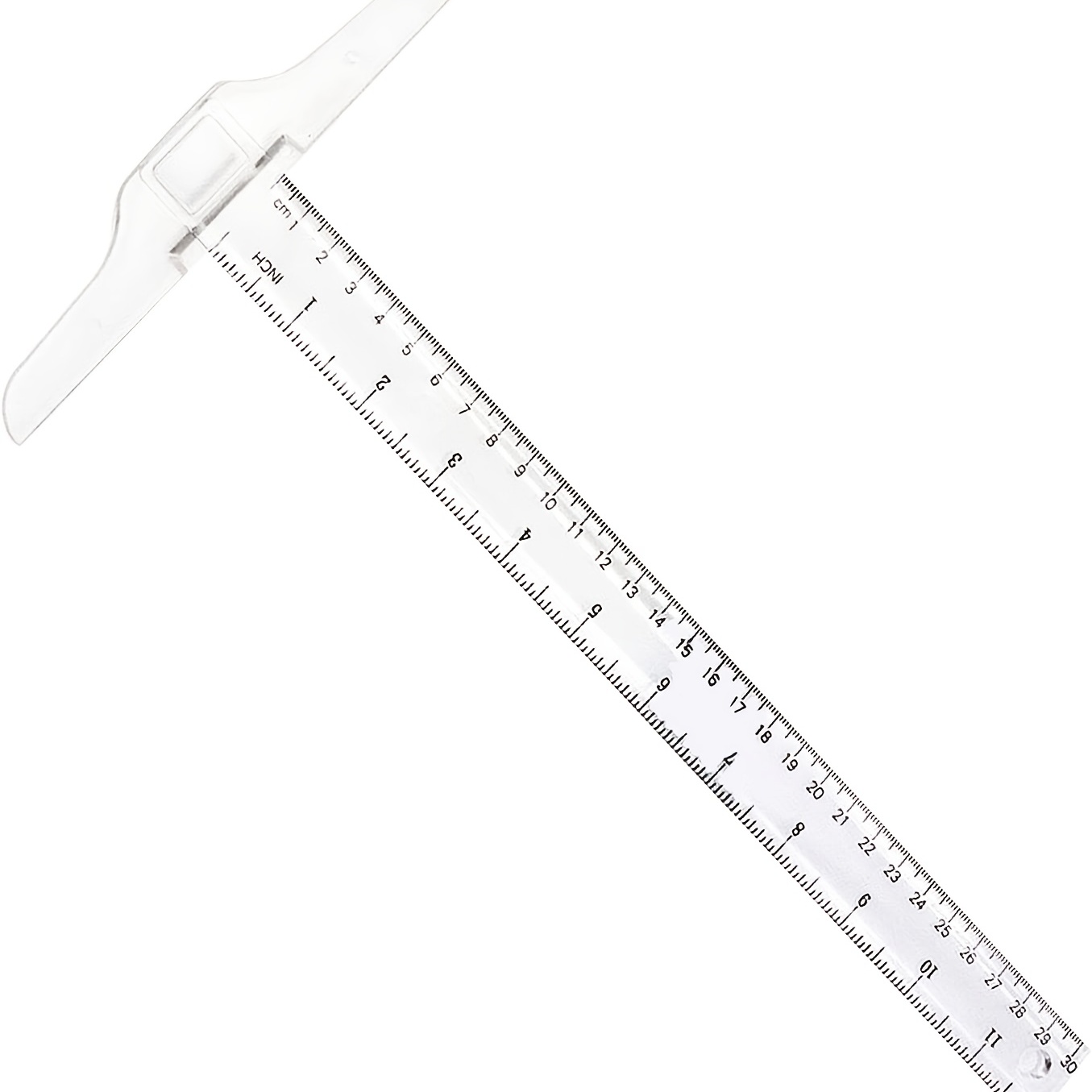 12 Inch / 30cm Junior T Square Plastic Transparent T-Ruler For Drawing And  General Layout Working (1)