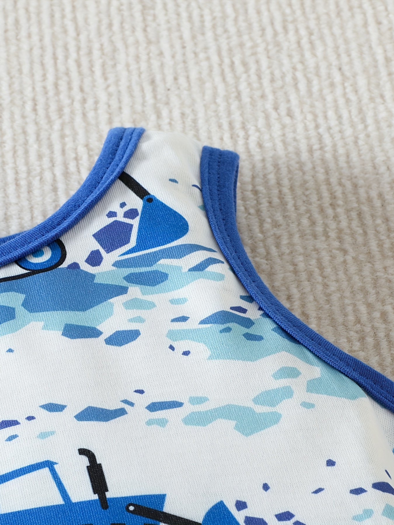 Boys Dino Digger Tank Top & Shorts Set