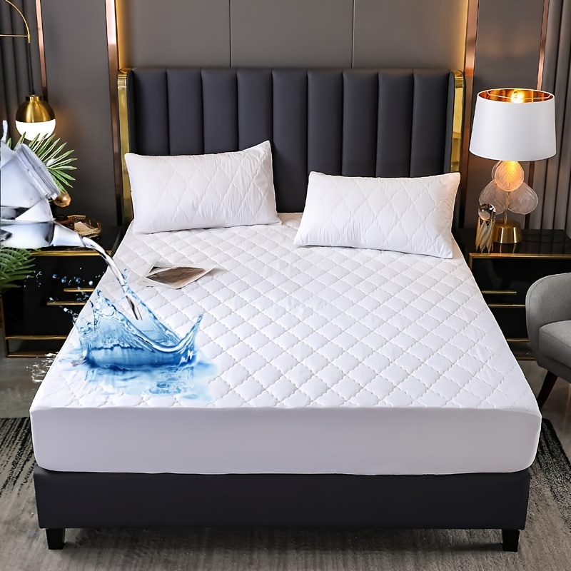 Fitted Bedsheet King Size, Quilted Mattress Cover