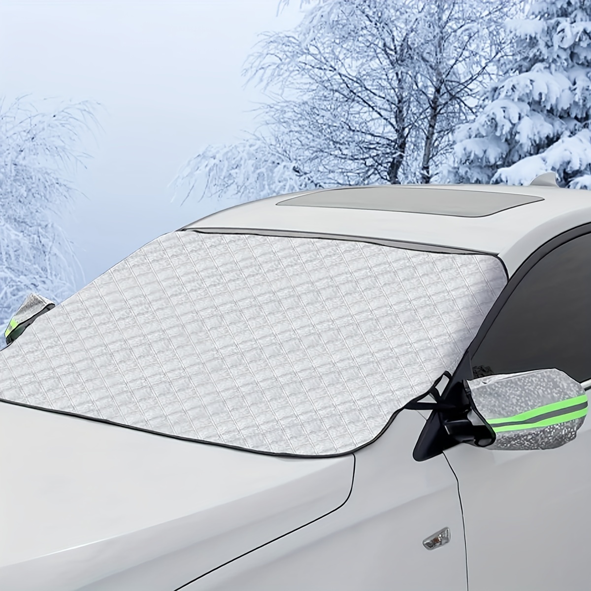 Winter Car Front Windscreen Cover Windshield Sunshades Universal Automobile  Anti Snow Frost Ice Shield Dust Protector Cover - Temu France