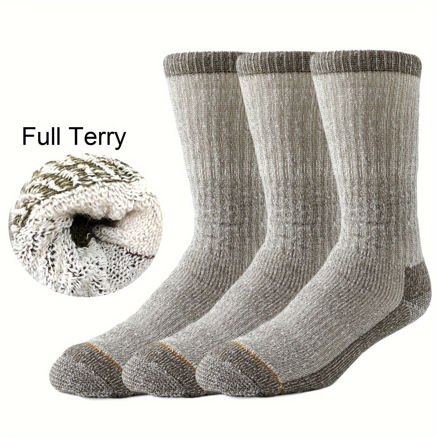 Merino Wool Socks, Warm Crew Thermal Socks For Winter, Men's and Women –  Brooklyn Socks