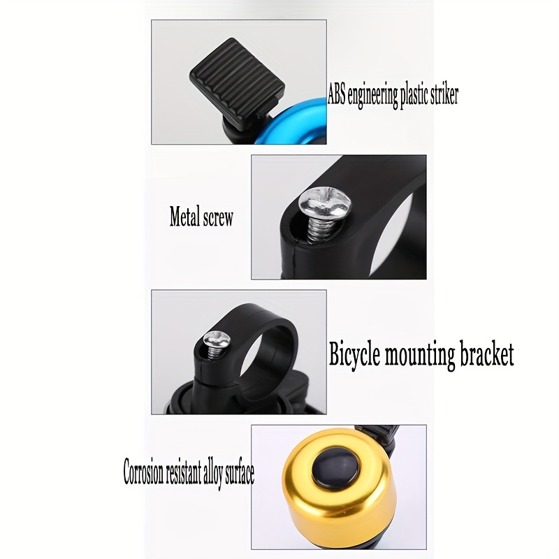 Alloy Mountain Bike Bell Flat Bell Aluminum Bicycle Bell