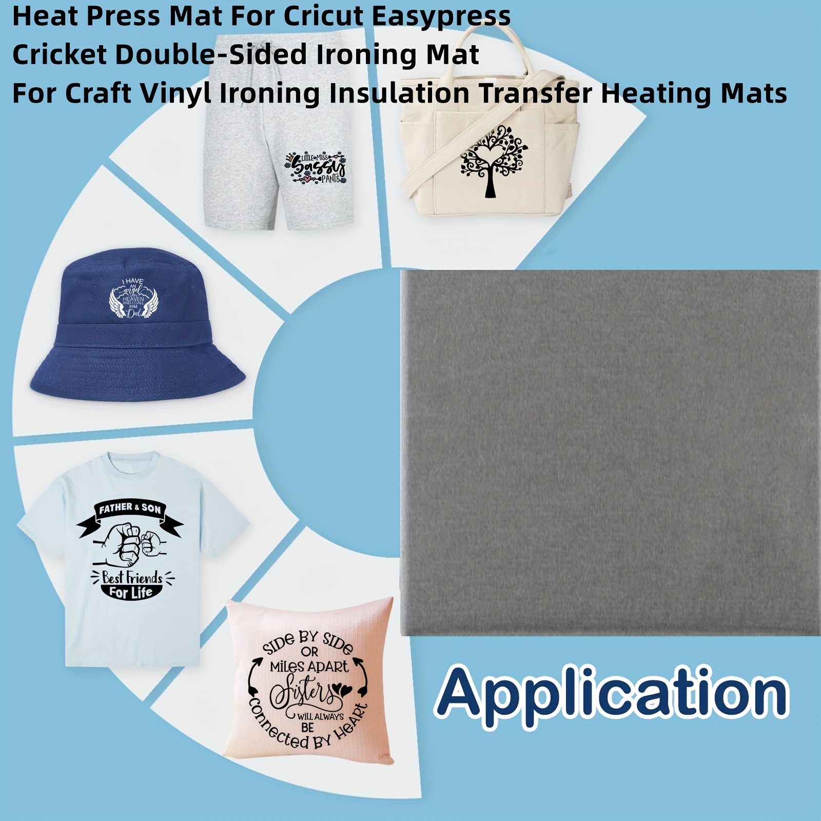 Heat Press Mat For Cricut Easypress Cricket Double sided - Temu