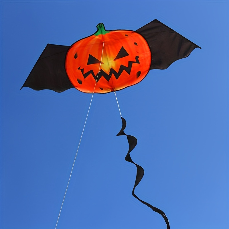 Family　To　Devil　Toy　Pumpkin　Fly　Kite　Kite,　Easy　Cartoon　Kite　Temu　With　Line　For　Fun