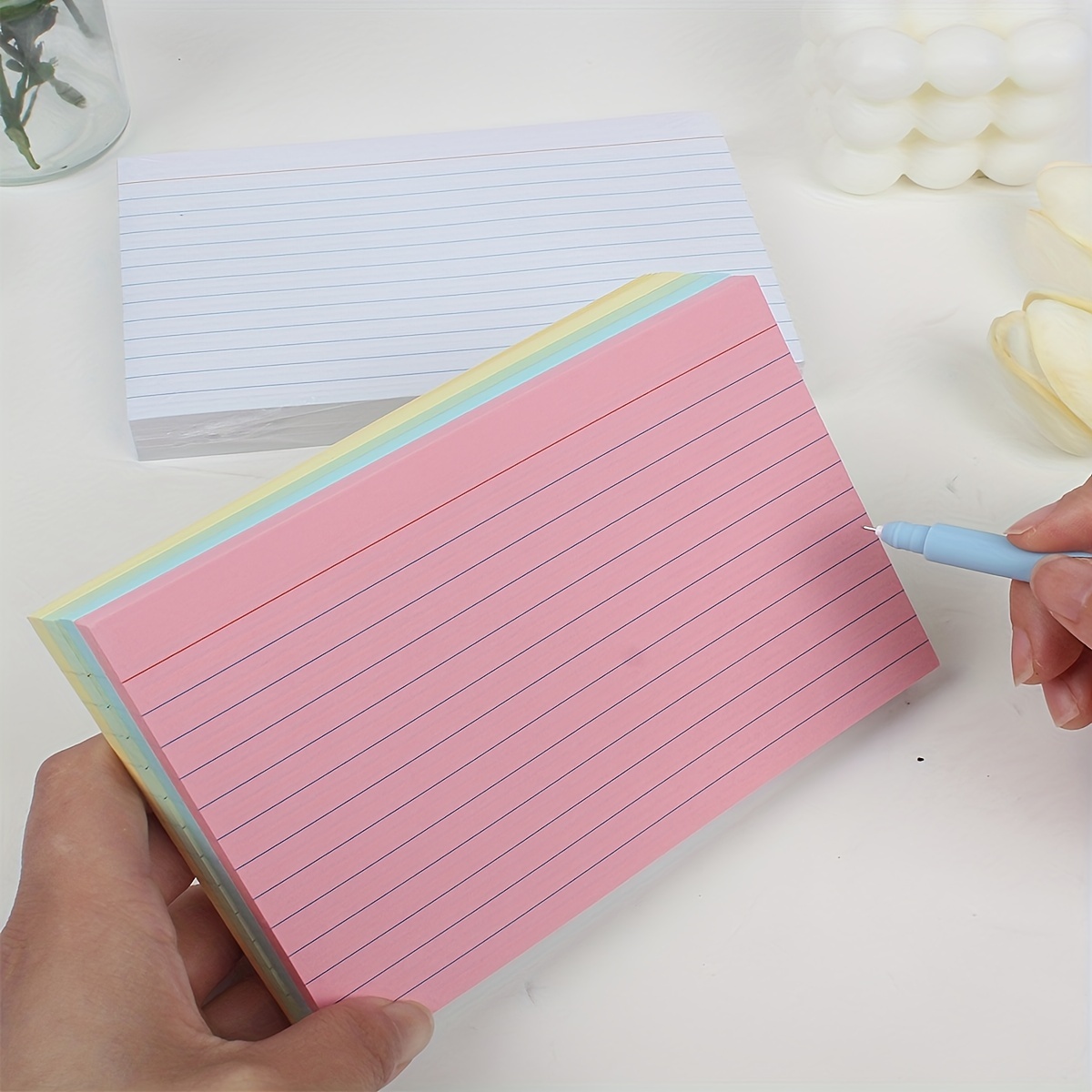 150 Pcs Cards Office Index Cards Message Study Cards Lined Index Cards  Ruled Index Cards Flash Cards Paper For Students School - AliExpress