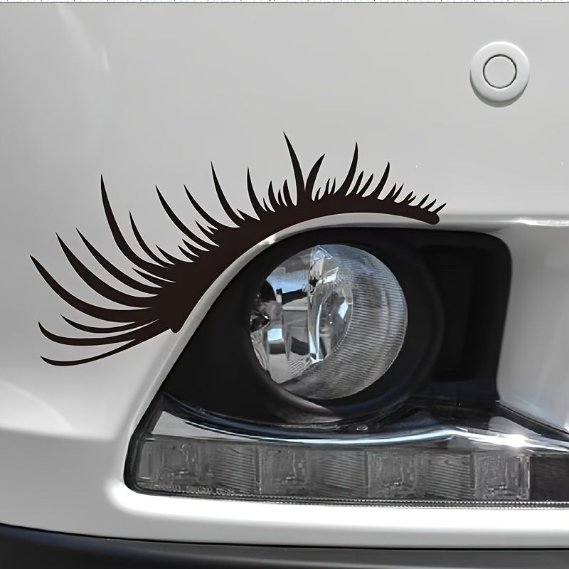 2 Stück Auto Scheinwerfer Augenbrauen Aufkleber Sexy Wimpern