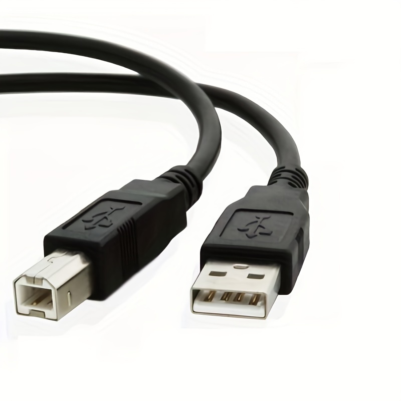  kenable Cable de alta velocidad USB 2.0 24AWG Cable de impresora  A a B Negro 4.9 ft (~5 pies) : Electrónica