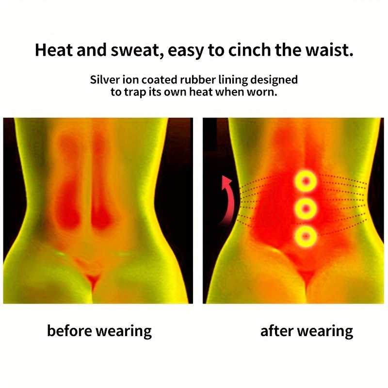 Silver Ion Sports Sweat Belt Waistband Shaping Running Fat Burning
