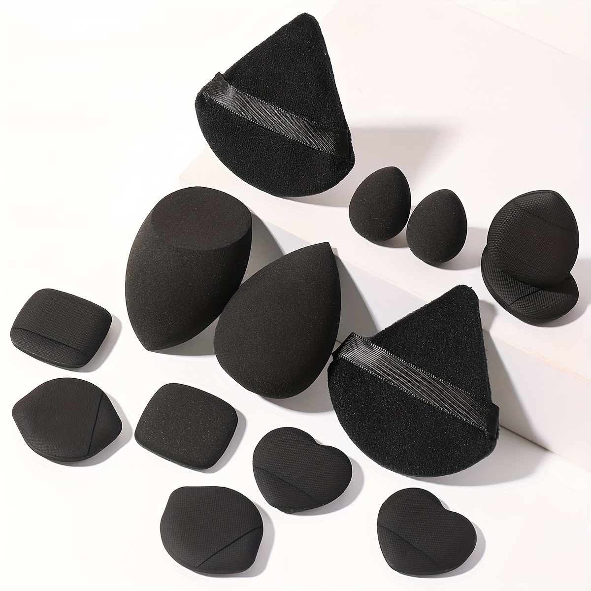 Make Up Wedges, 40 Pieces White Triangle Shape Makeup Sponge Cosmetic  Wedges Foundation Beauty Tools