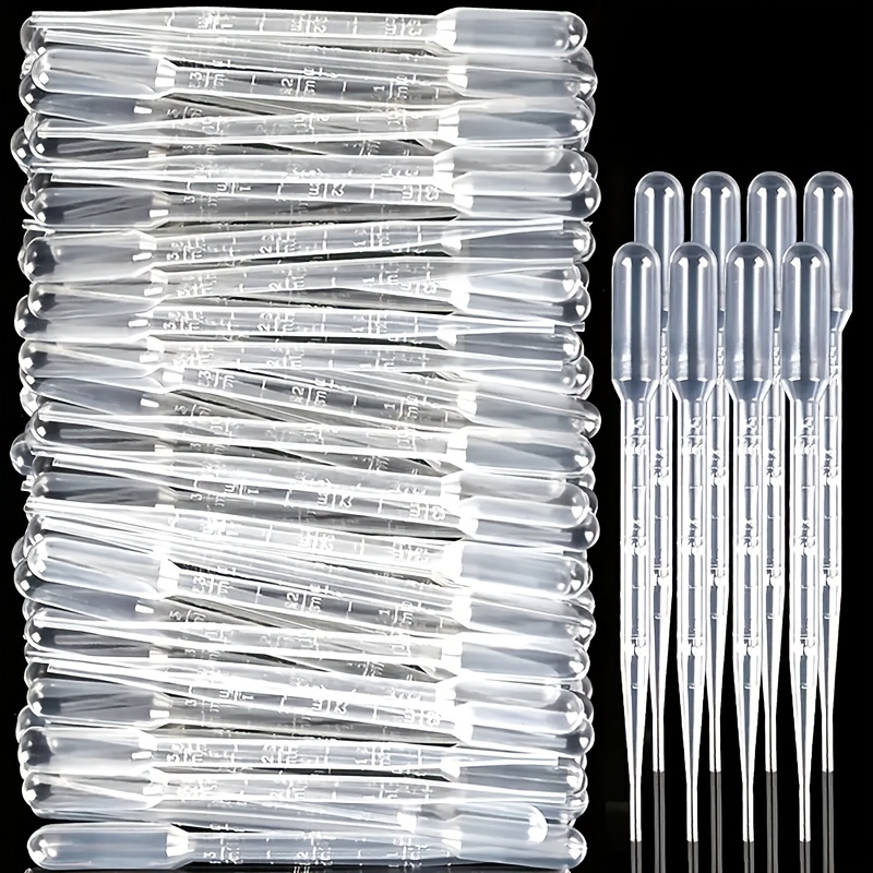 Set of 6 Glass Graduated Lab Pipette Droppers for Liquid & Oil  0.5/1/2/3/5/10ml