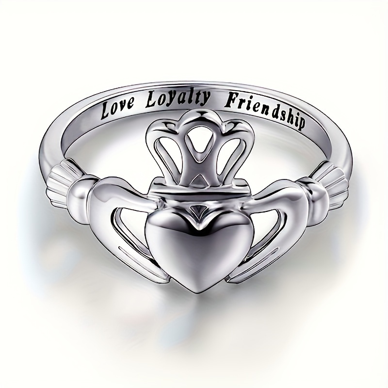 Elegant Engraved Commitment Ring for Women