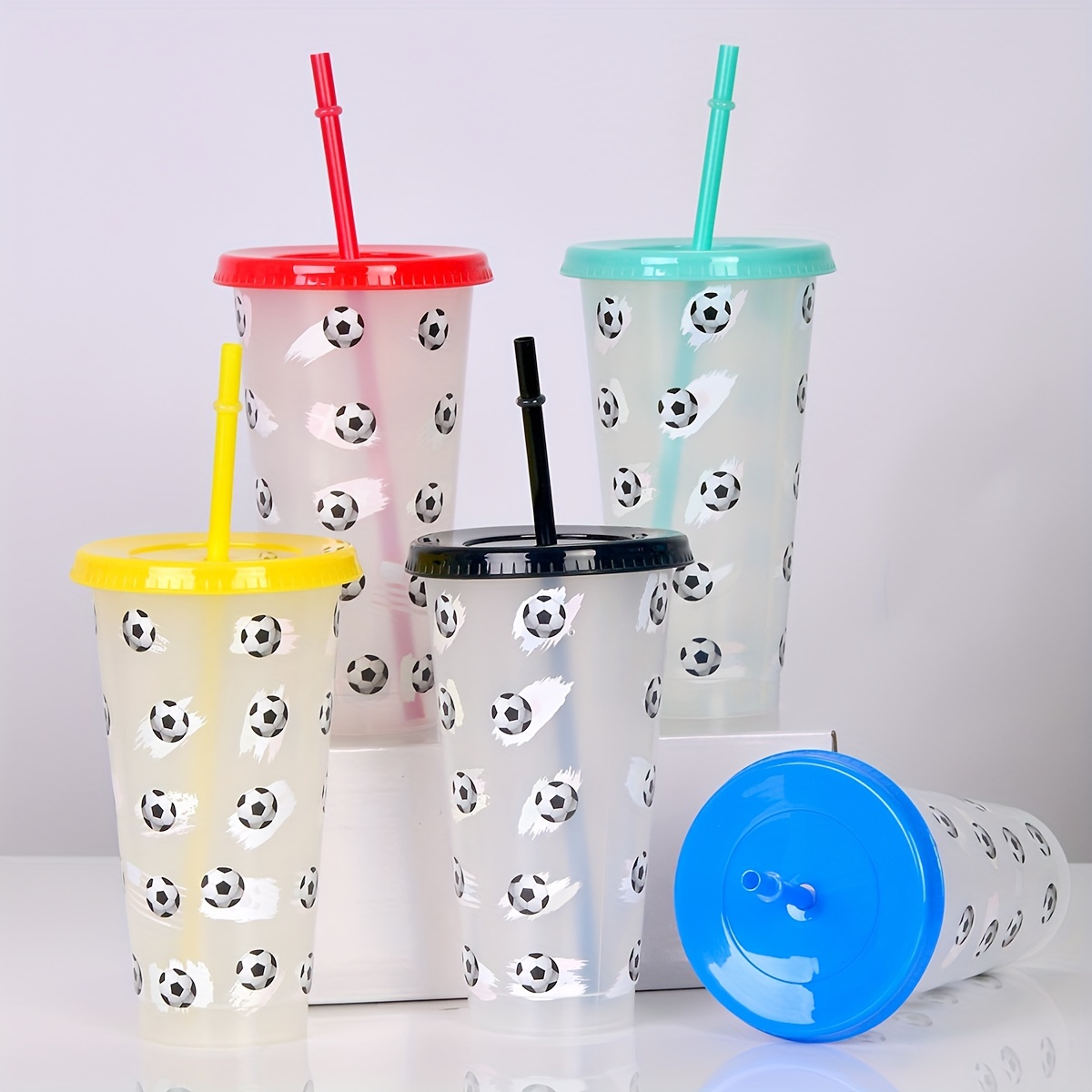 Vasos de plástico personalizados que cambian de color, 16 onzas, juego de  50, paquete a granel perso…Ver más Vasos de plástico personalizados que
