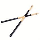 1 pair professional bamboo drum brushes with rubber handle ideal for country jazz and ballad percussion playing 40cm bundle with drum sticks