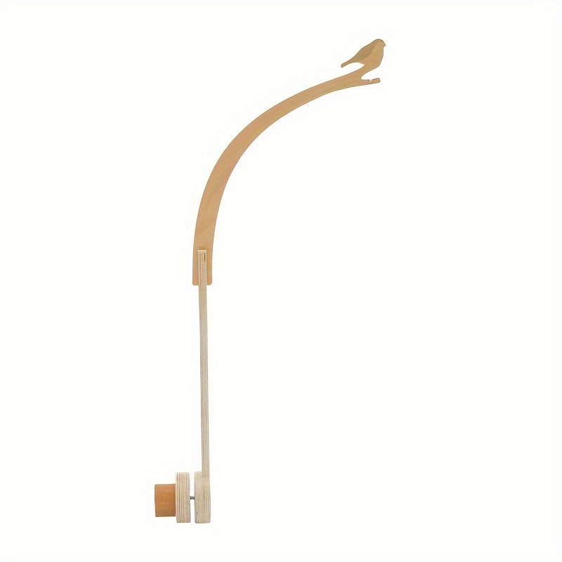 Image of Wooden Bird Bed Bell Bracket Children's Bed Hanging Rod Bed Bell Bracket Accessories Home Hanging Decoration