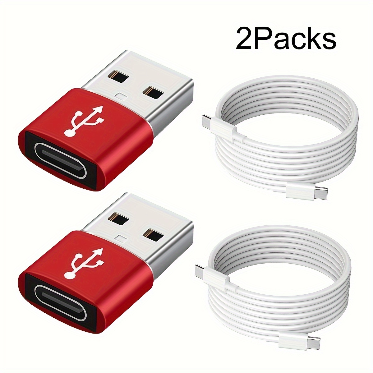 Usb C Female Usb A Male Adapter Type C Usb A Charger Cable - Temu