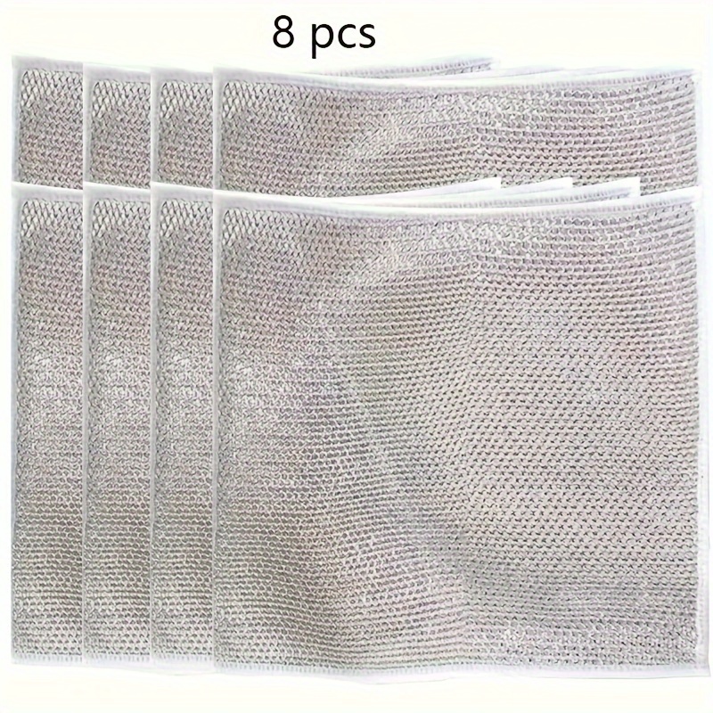 Wire Dishwashing Cloth Daily Cleaning Cloth Grid Non stick - Temu