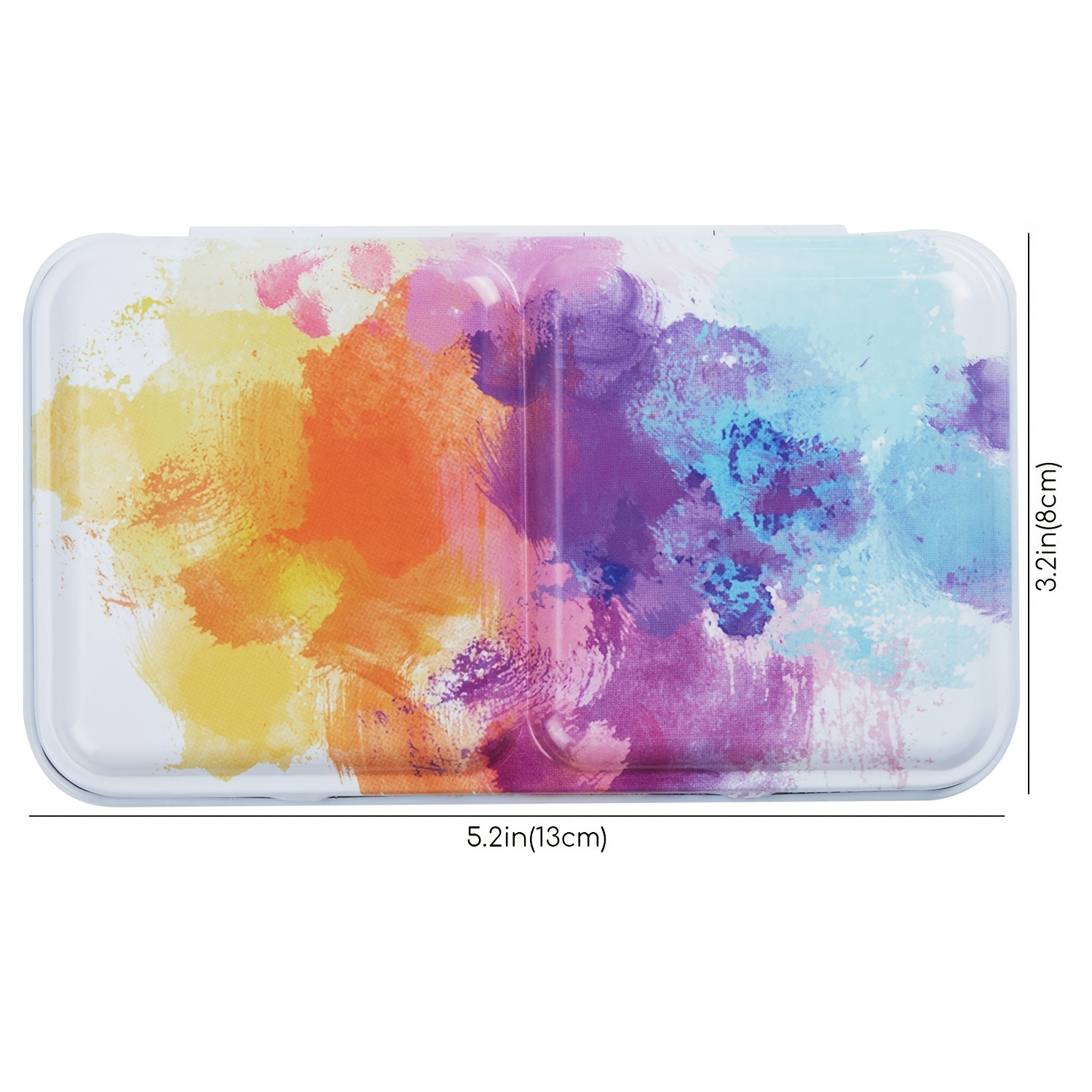 Empty Watercolor Palette, Metal Empty Watercolor Tin Palette Paint Case  With Empty Half Pans For Diy Travel Watercolor Palette, Acrylic And Oil  Painting - Temu Malta