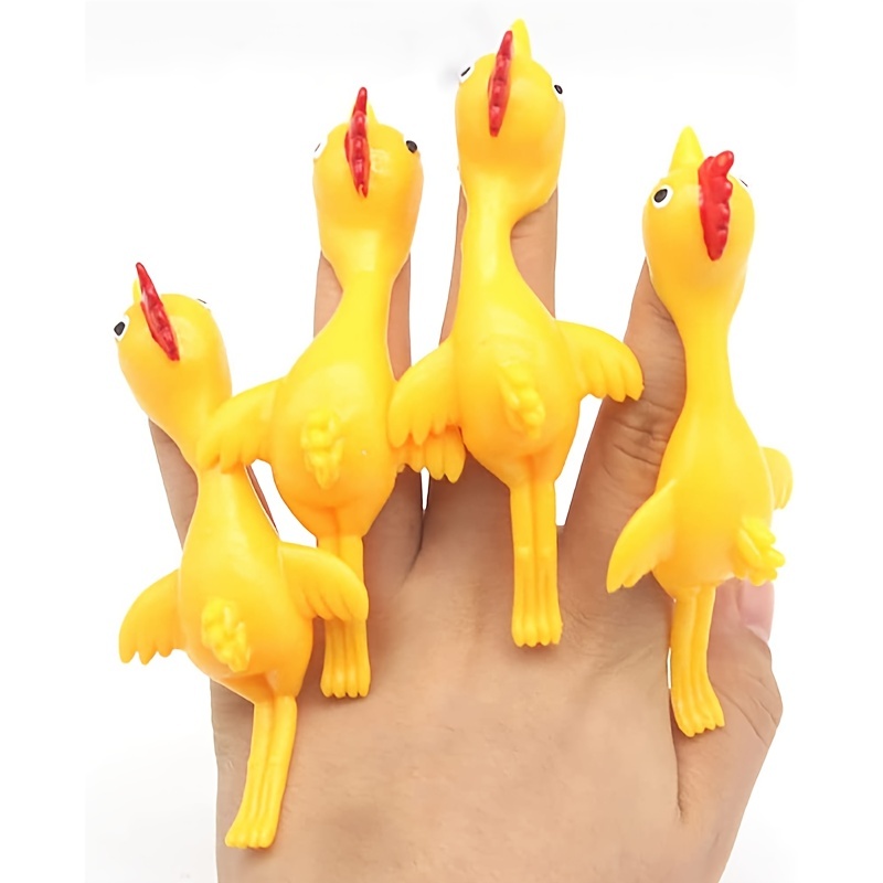 Catapulte De Fronde De Poulet Volant Jouet De Poulet En Caoutchouc  Clignotant Jouet De Catapulte De Doigt De Poulet De Tir Élastique Jaune,  Cadeau De