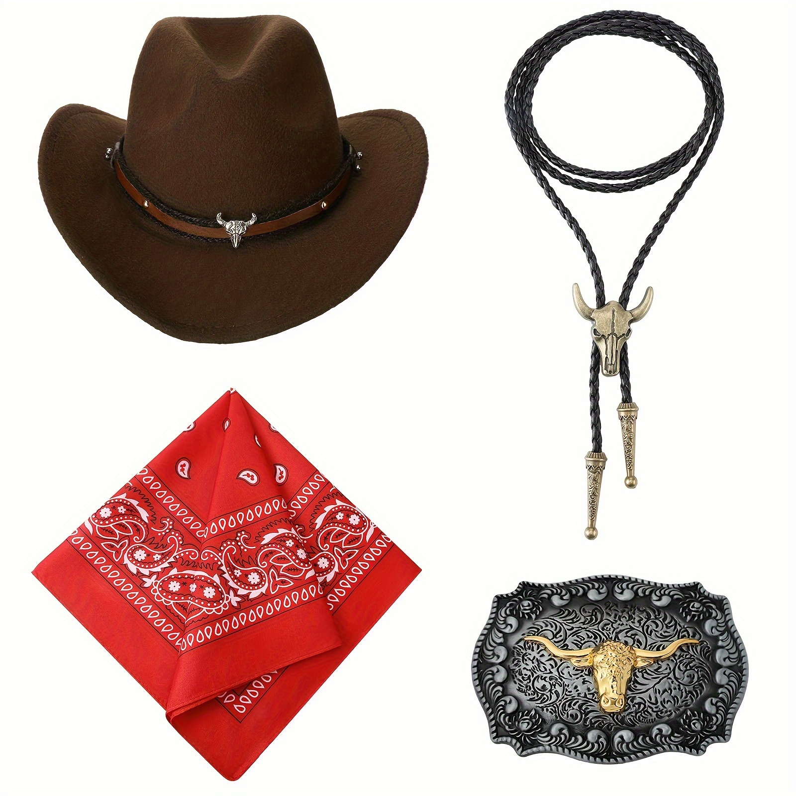Leather Cowboy Hat - Temu