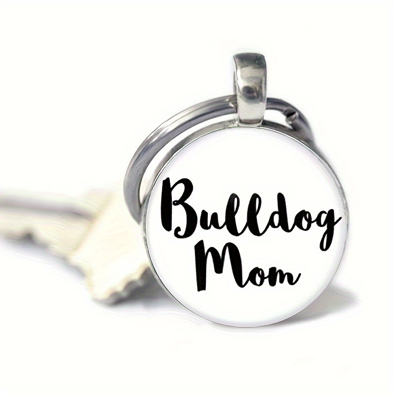 Pet Photo Keychain with Fur Mama Charm - Stainless Steel Pendants