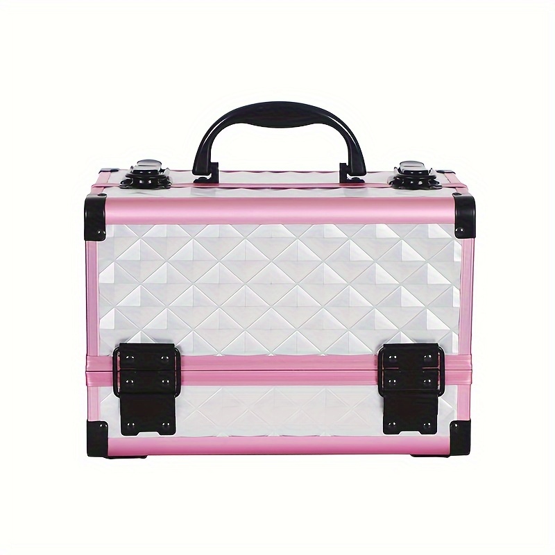 Portable Artist Aluminum Make up Case Makeup Box Large Capacity