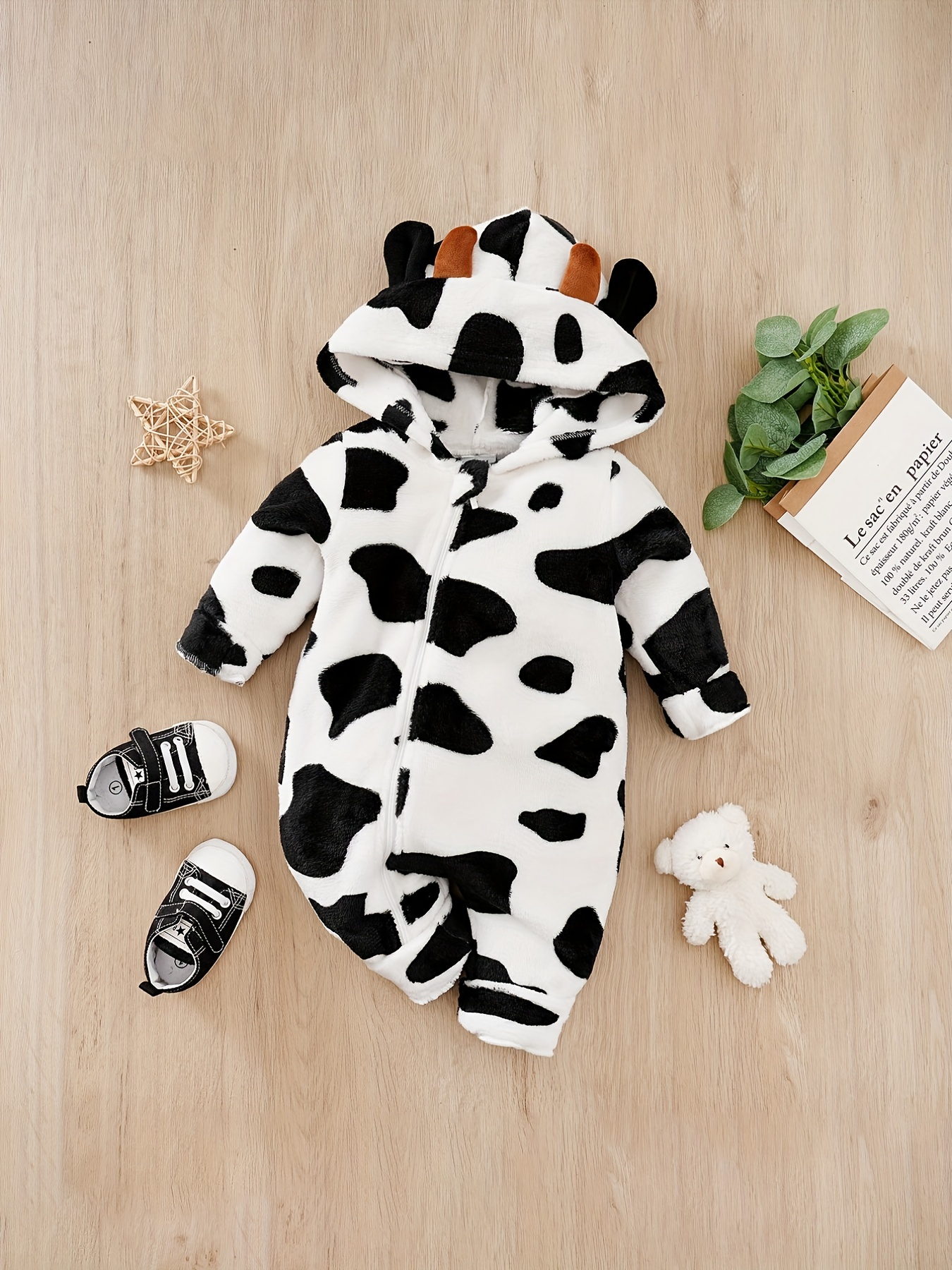  Conjunto de ropa para bebés recién nacidos, disfraces de  Halloween, diseño de vaca, cachorro, conjunto de bebé recién nacido,  @-Negro : Ropa, Zapatos y Joyería
