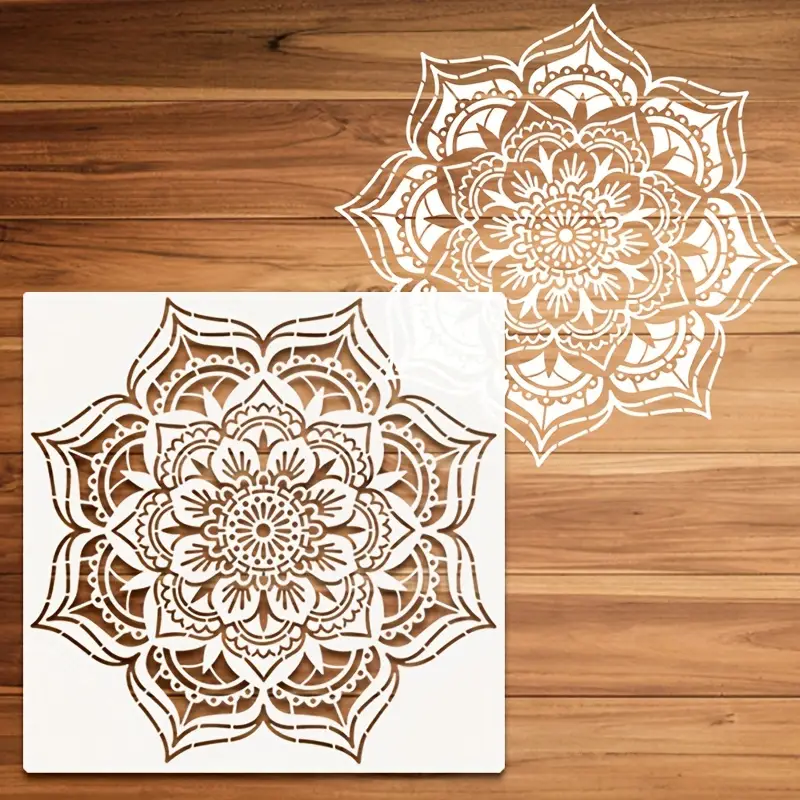 Mandala Stencils For Painting, Unique Floral Design Stencil Reusable  Mandala Painting Templates Mandala Drawing Craft Stencil For Diy Wall,  Tile, Furniture, Canva, Floor, Outdoor Indoor Home Decor - Temu United Arab  Emirates