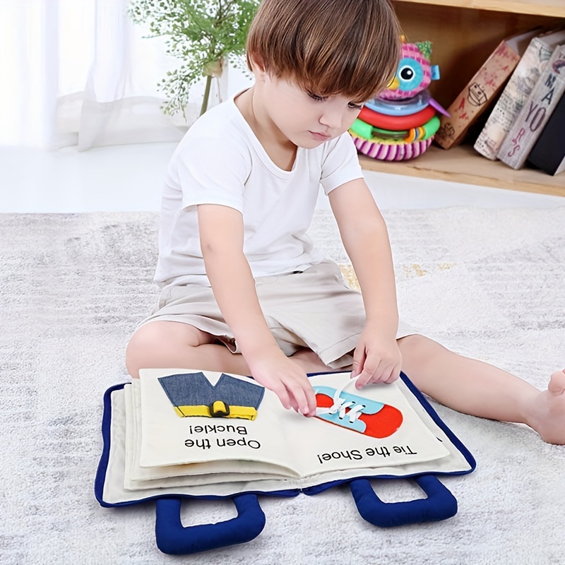 QUIET BOOK for Kids - Interactive Felt Busy Book - Montessori Quiet Books  for Toddlers - Carry on Travel Quiet Activity Book - Soft Fabric Quiet  Books
