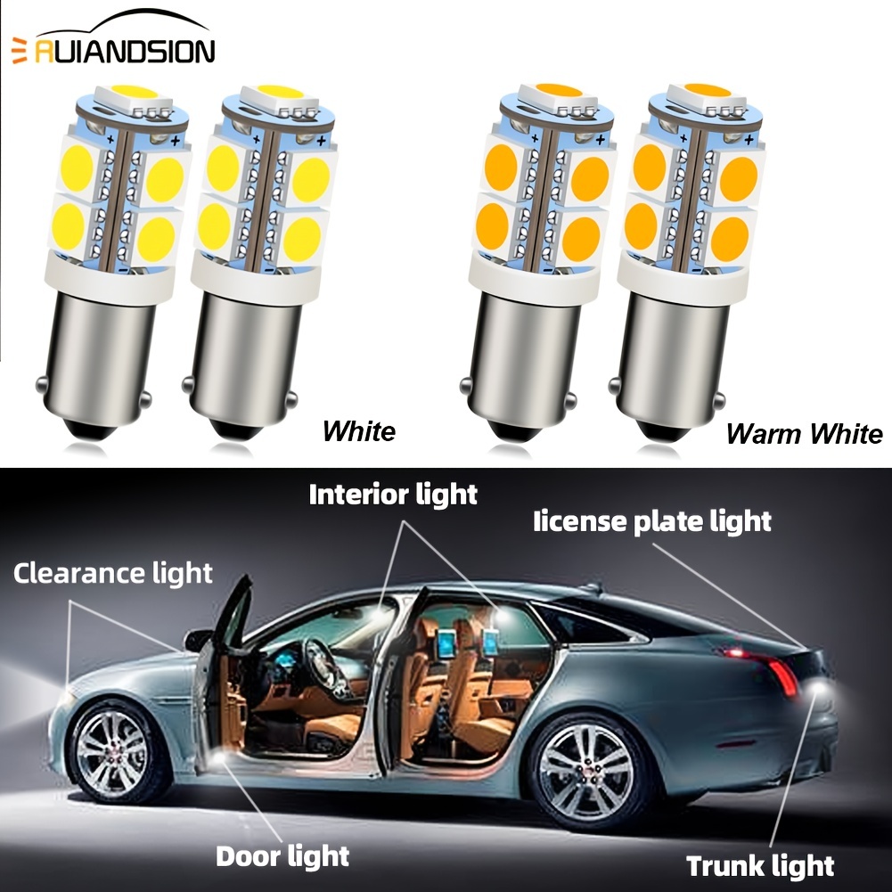 4 pcs New T10 LED Canbus W5W 3030 10SMD 10W 12V-24V 194 168 Auto LED Car  Interior Light plate Dome Reading Lamp Clearance Light