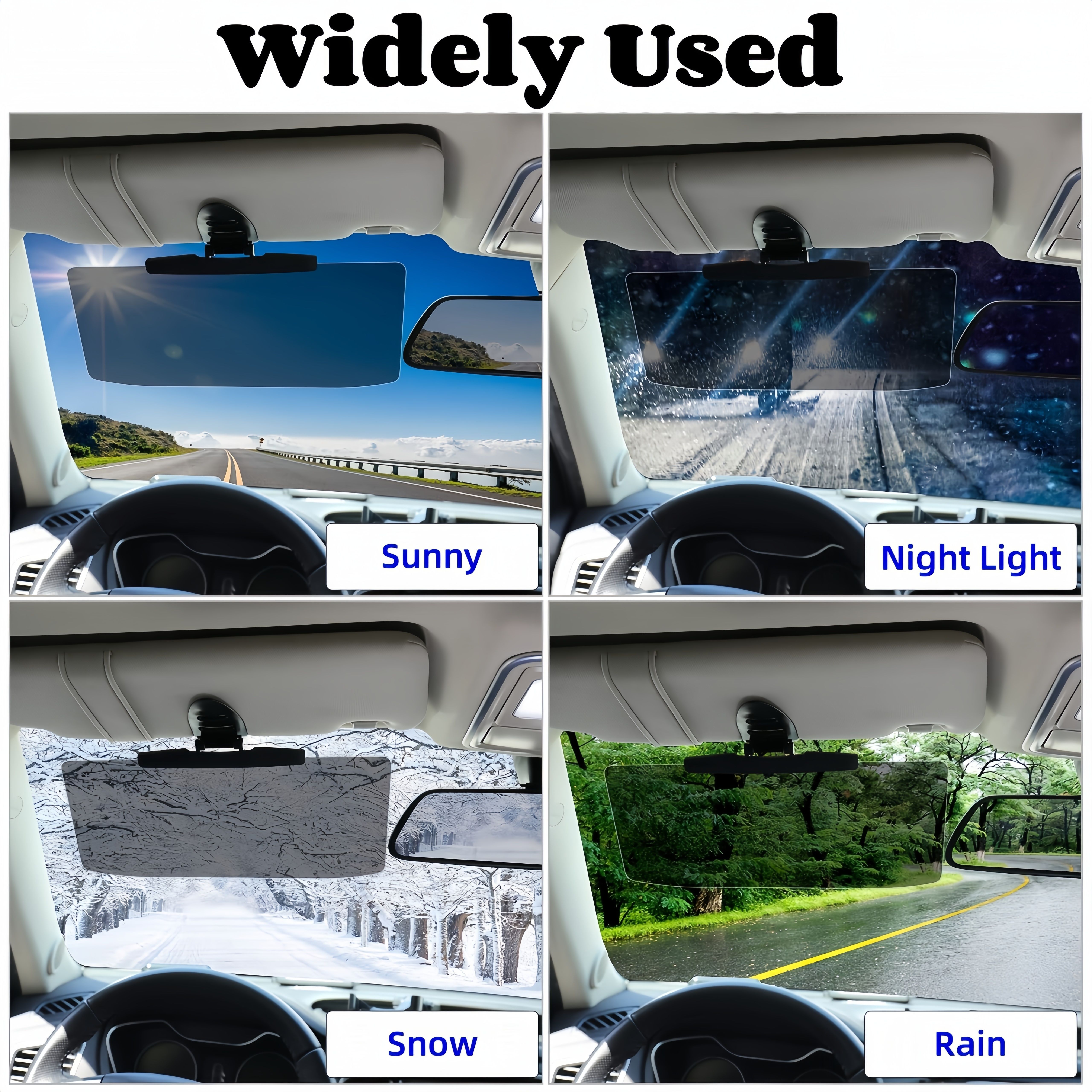 Car Visor Extensions Automotive Anti-Glare Visor Mirrors Car Sun