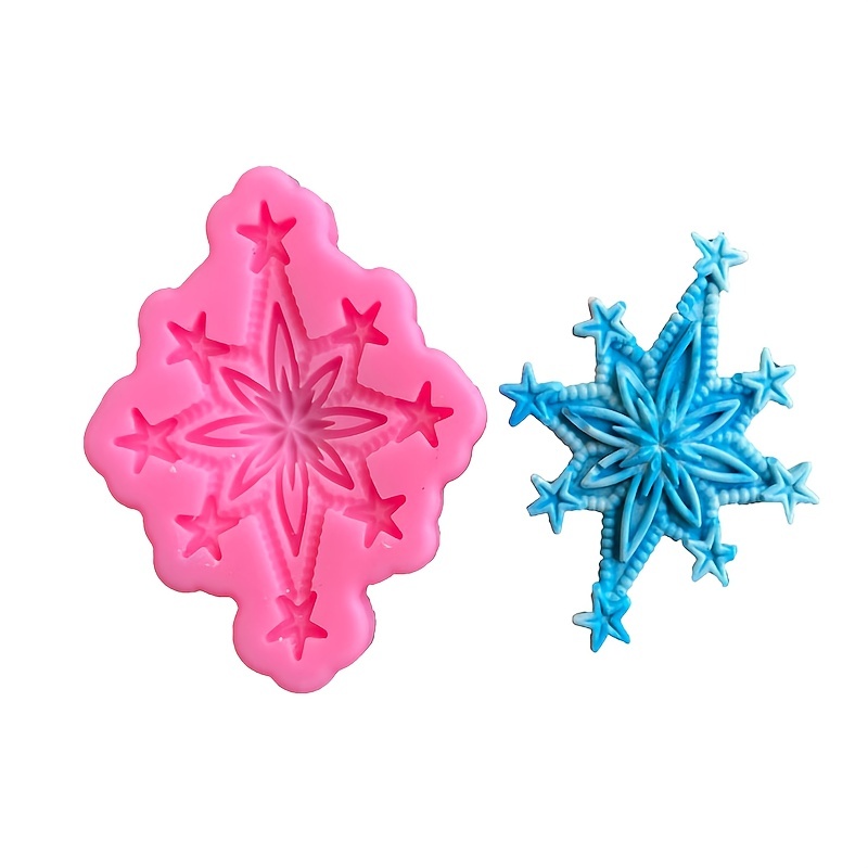 Snowflake Jelly Mold Cake Decoration Tool Candy Chocolate - Temu