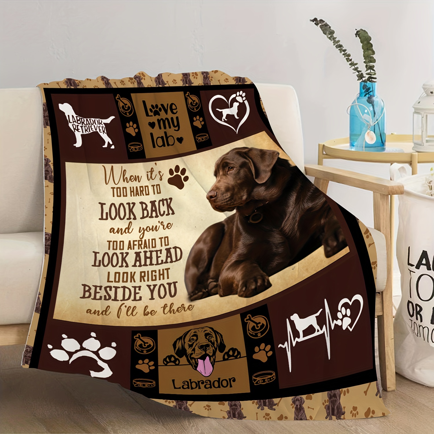 Labrador throw outlet blanket