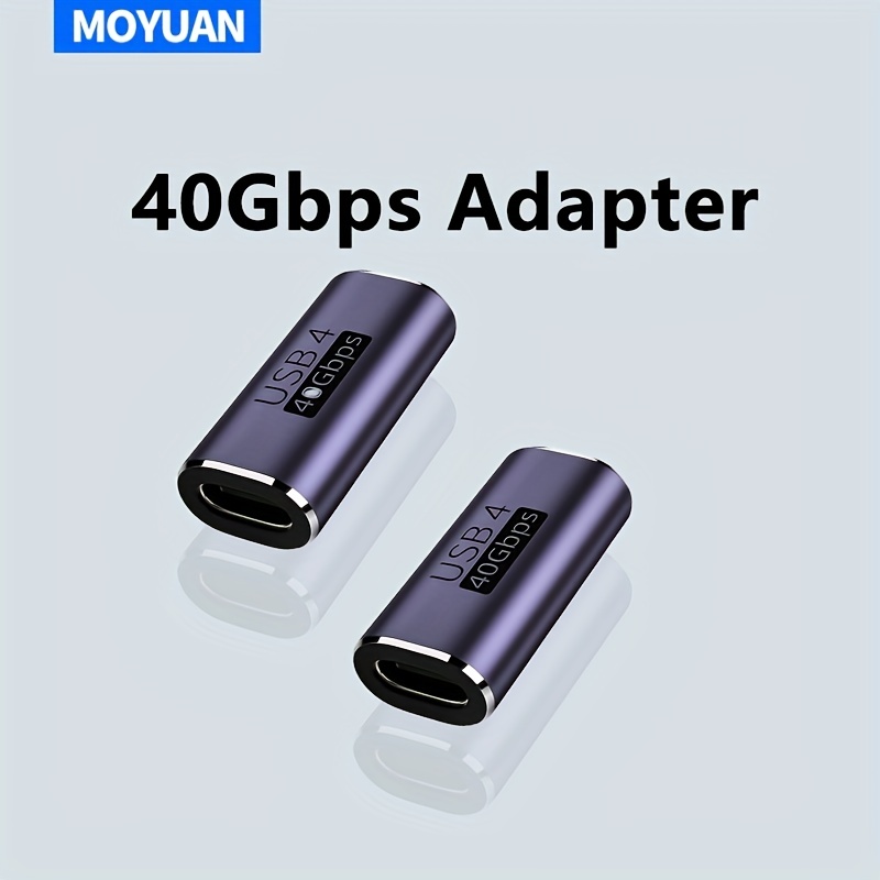 

Usb C Adapter Type C Female To Female Adapter Extender Support 100w Fast Charging 40gbps Data Transfer 8k@60hz Video Output For Laptops, Tablets, Mobile Phones