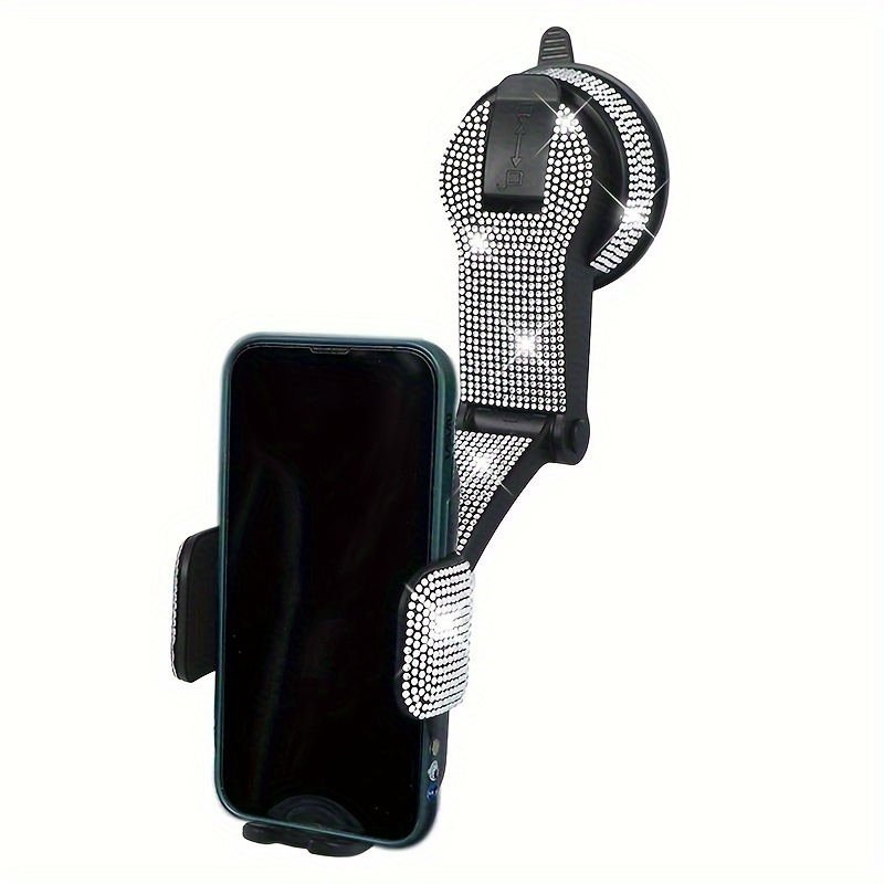 

Support De Téléphone Portable Pour Voiture En Diamant Artificiel Avec Ventouse, Universel Et Multifonctionnel, Pouvant Pivoter À 360 Degrés, Anti-vibrations Pour La Navigation