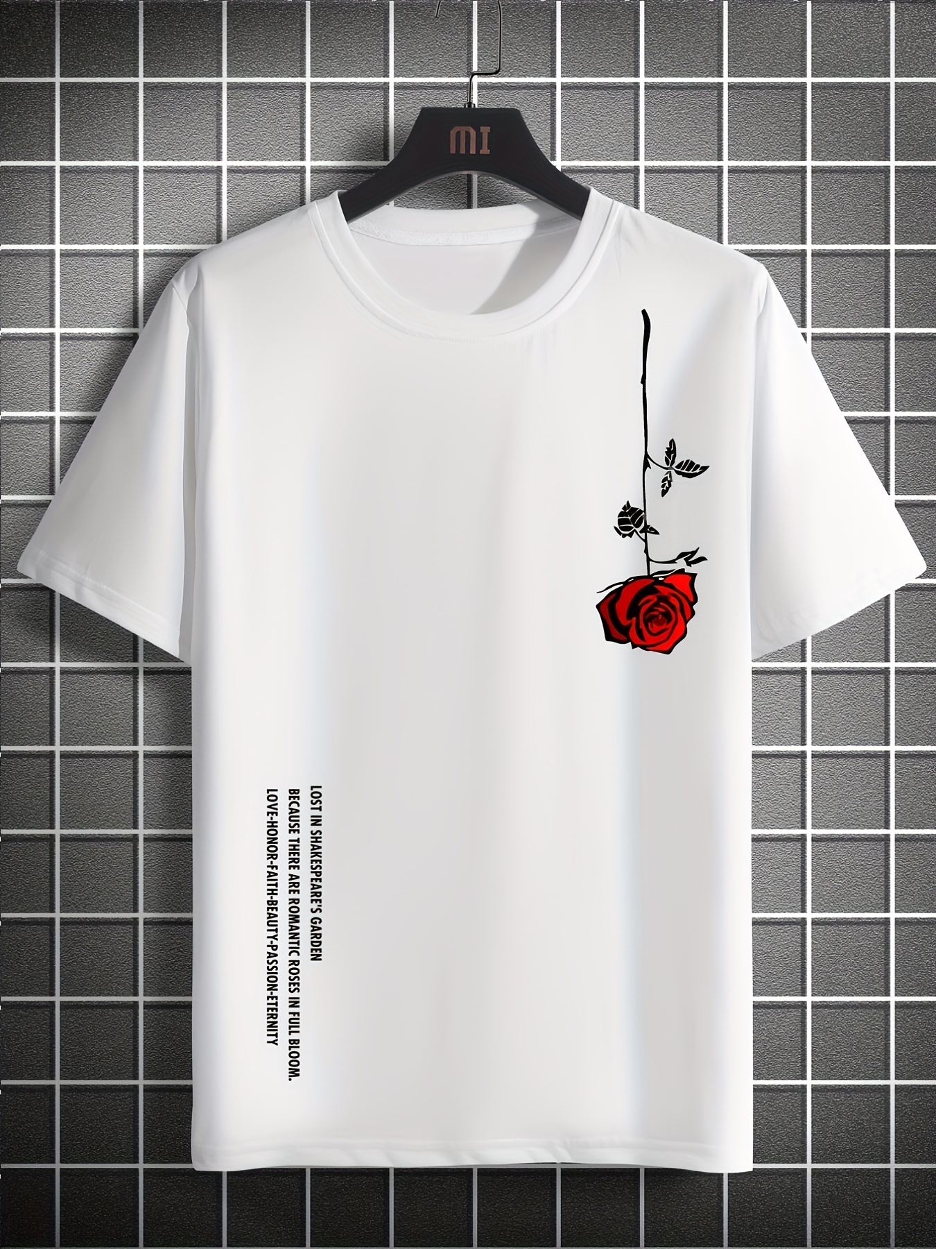 Men Rose Shirt - Temu