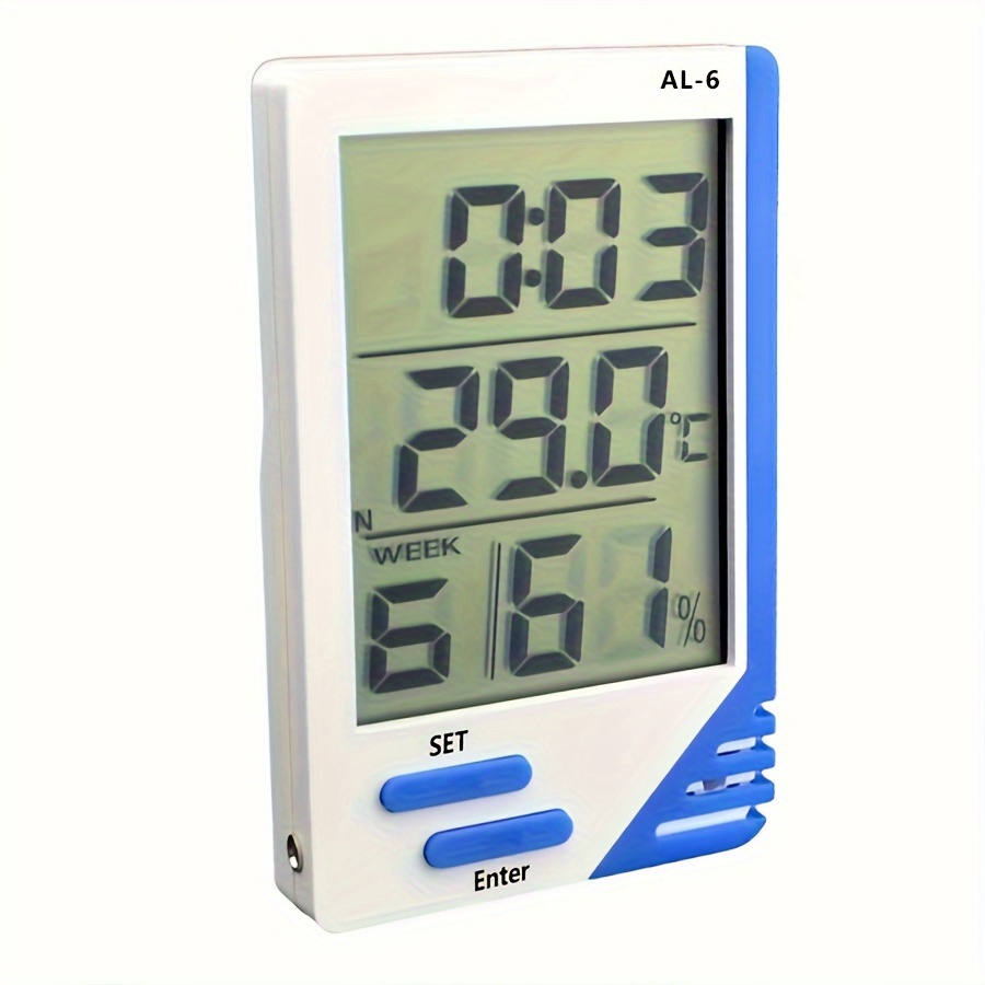 Indoor Thermometer, Digital Room Thermometer with 3 Sensor Humidity Gauge  for Home Bedroom Office Greenhouse Outdoor