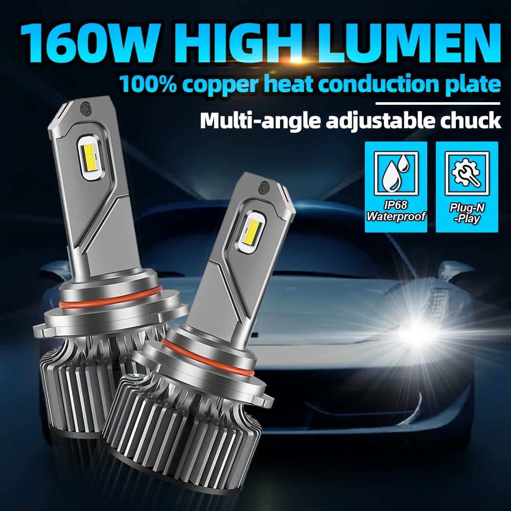 1pair High Power 360-degree Multi-side H7 Led Car Headlight Bulbs