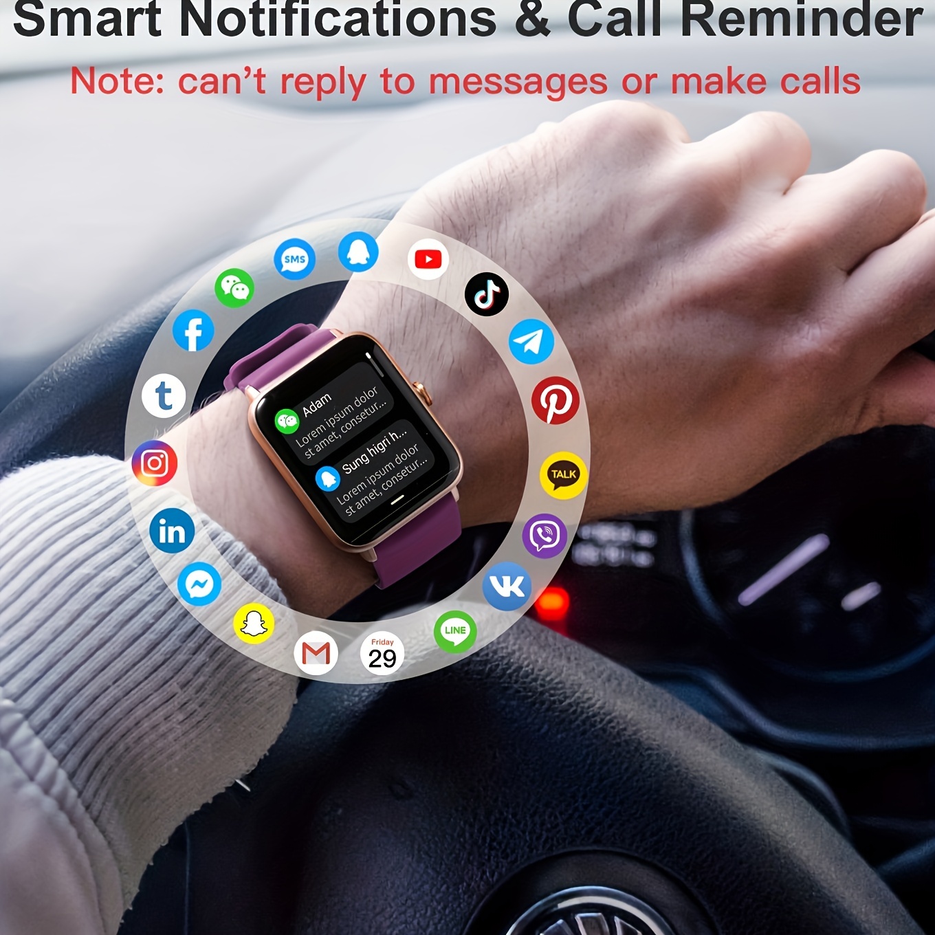 EIGIIS Smart Watch Men 1.39'' IPS Screen Bluetooth Call Wrist