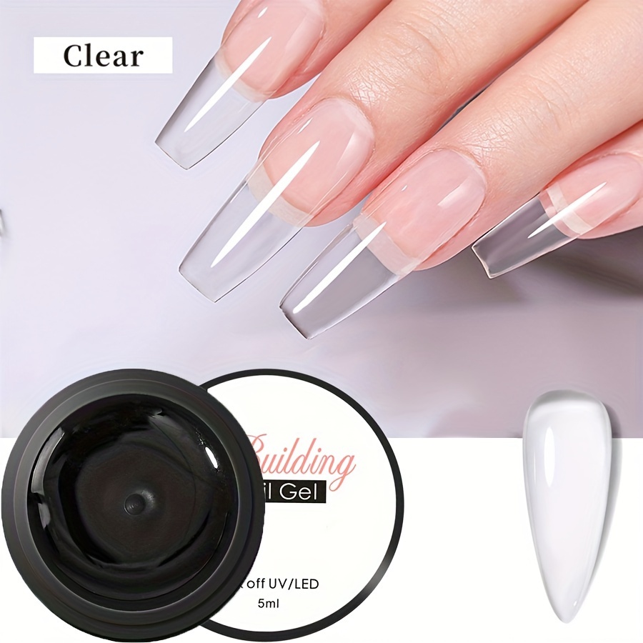 Gel Nail Glue Solid Nail Gel Soft Gel Nail Tips Nail Light - Temu