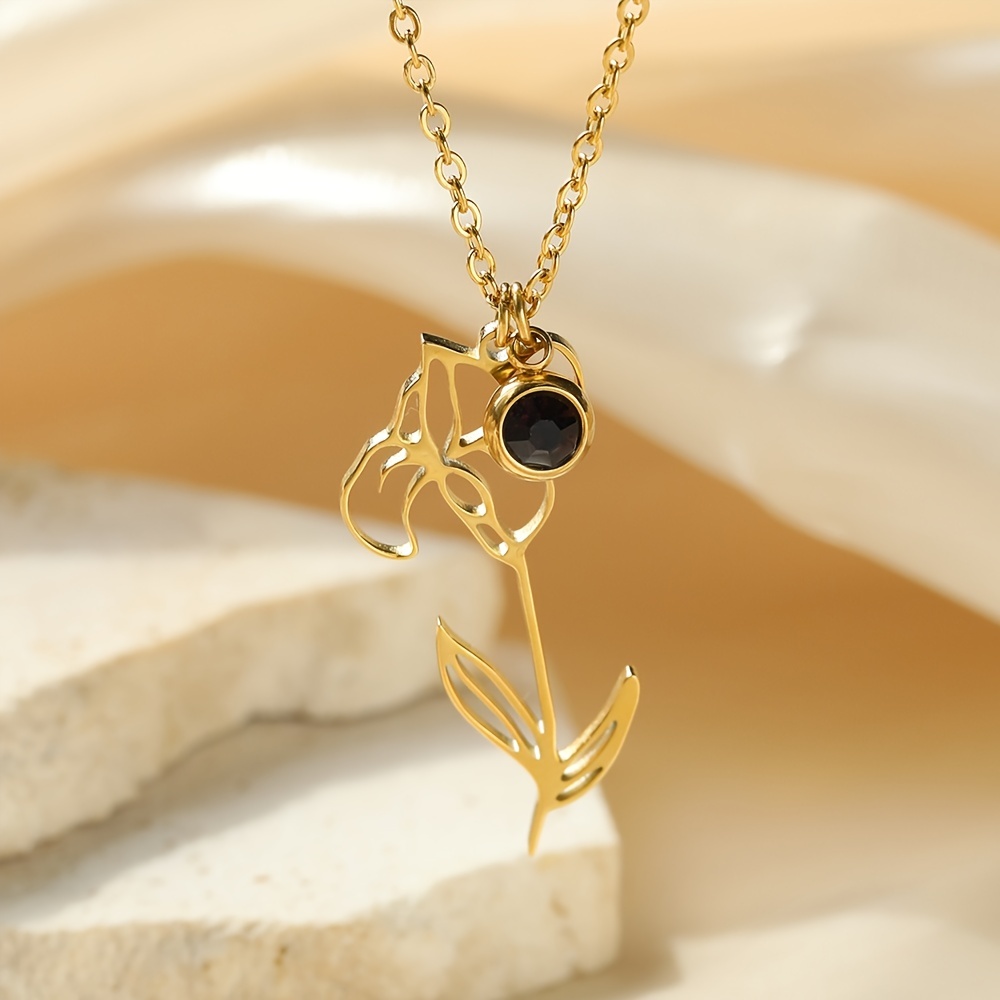 Gold Colour Necklace Women Zircon Jewelry Pendant - 2023 New Simple Design  Zircon - Aliexpress