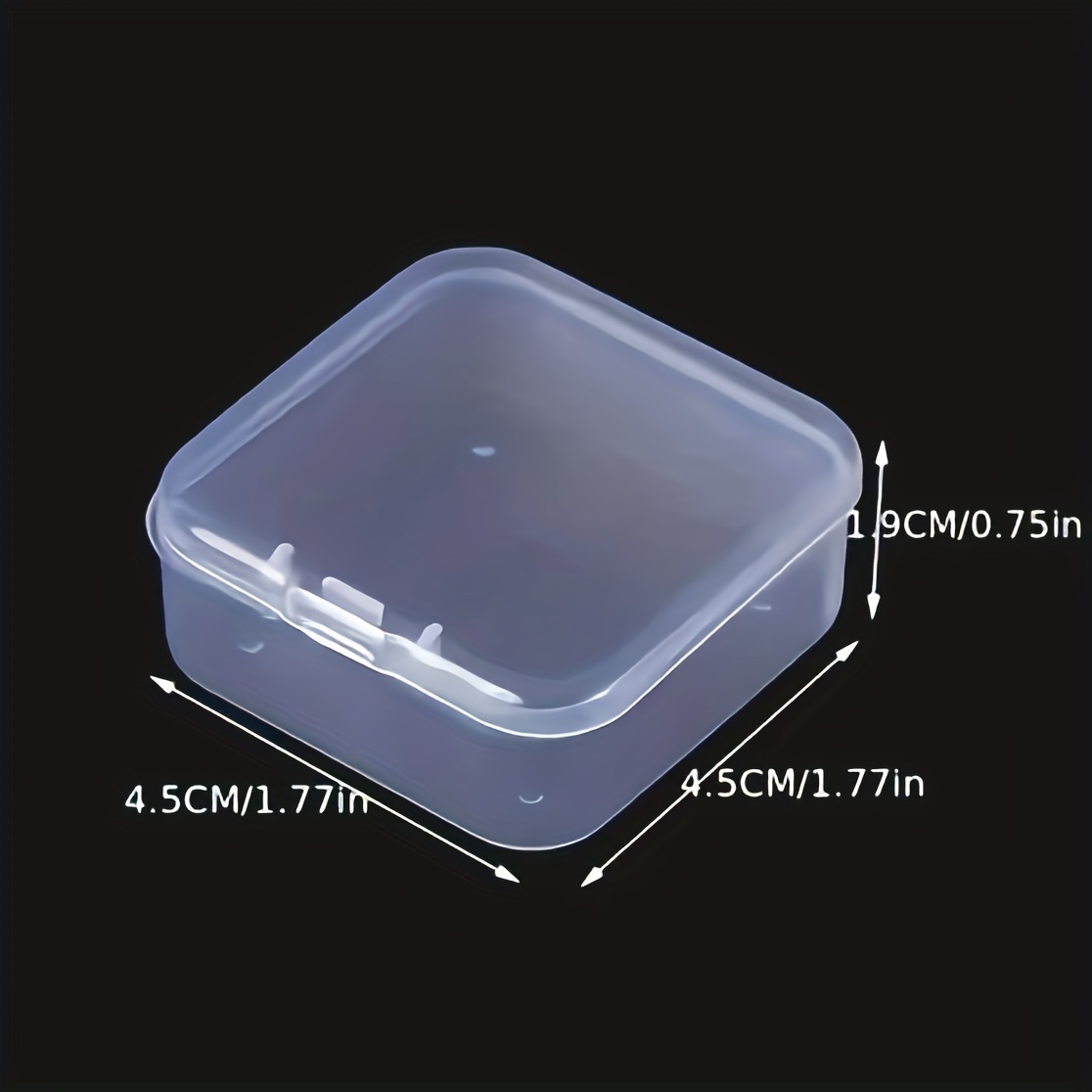 Small Jewelry Storage Box Lid Plastic Storage Containers - Temu Canada