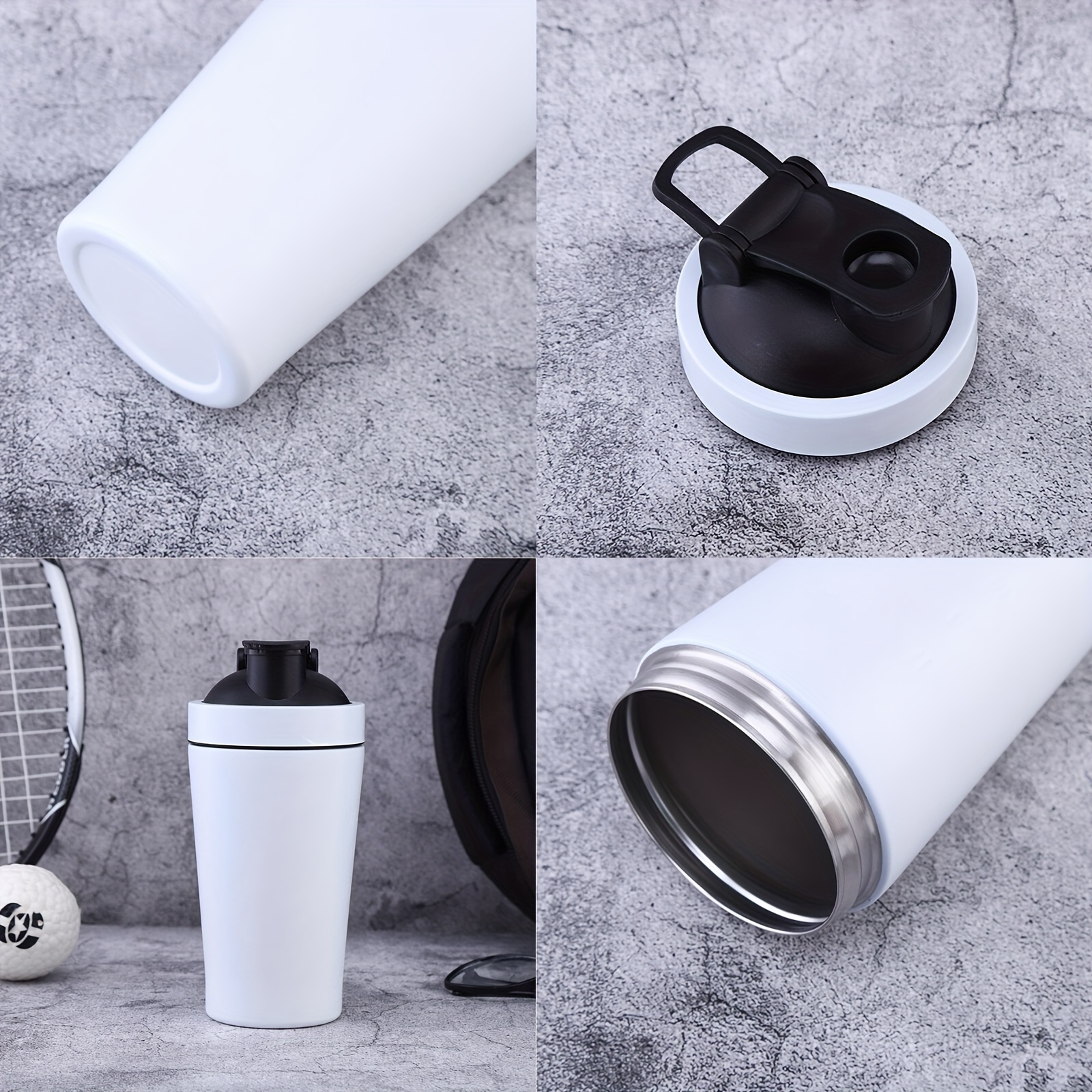 1pc Plastic Shaker Cup, Coffee Mug For Fitness