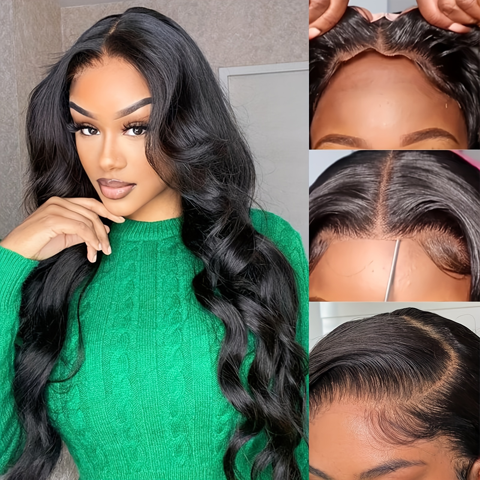 5x5 Hd Lace Closure Wigs Human Hair Wear Go Glueless Wigs - Temu