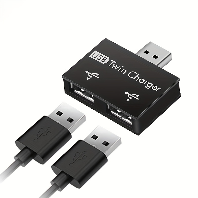 Usb One Point Two To One Male Two Female Charging Cable Two - Temu