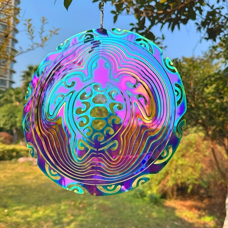 Peacock Wind Spinners Yard Garden 3d Metal Hanging Kinetic - Temu