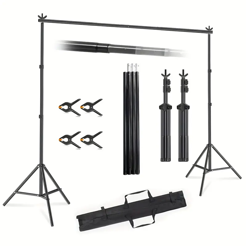 Backdrop Stand (wxh) Photo Studio Adjustable Metal Background Stand,balloon  Arch Support Kit With 4 Crossbars, 4 Backdrop Clamps, Parties Wedding  Events Decoration - Temu Mexico