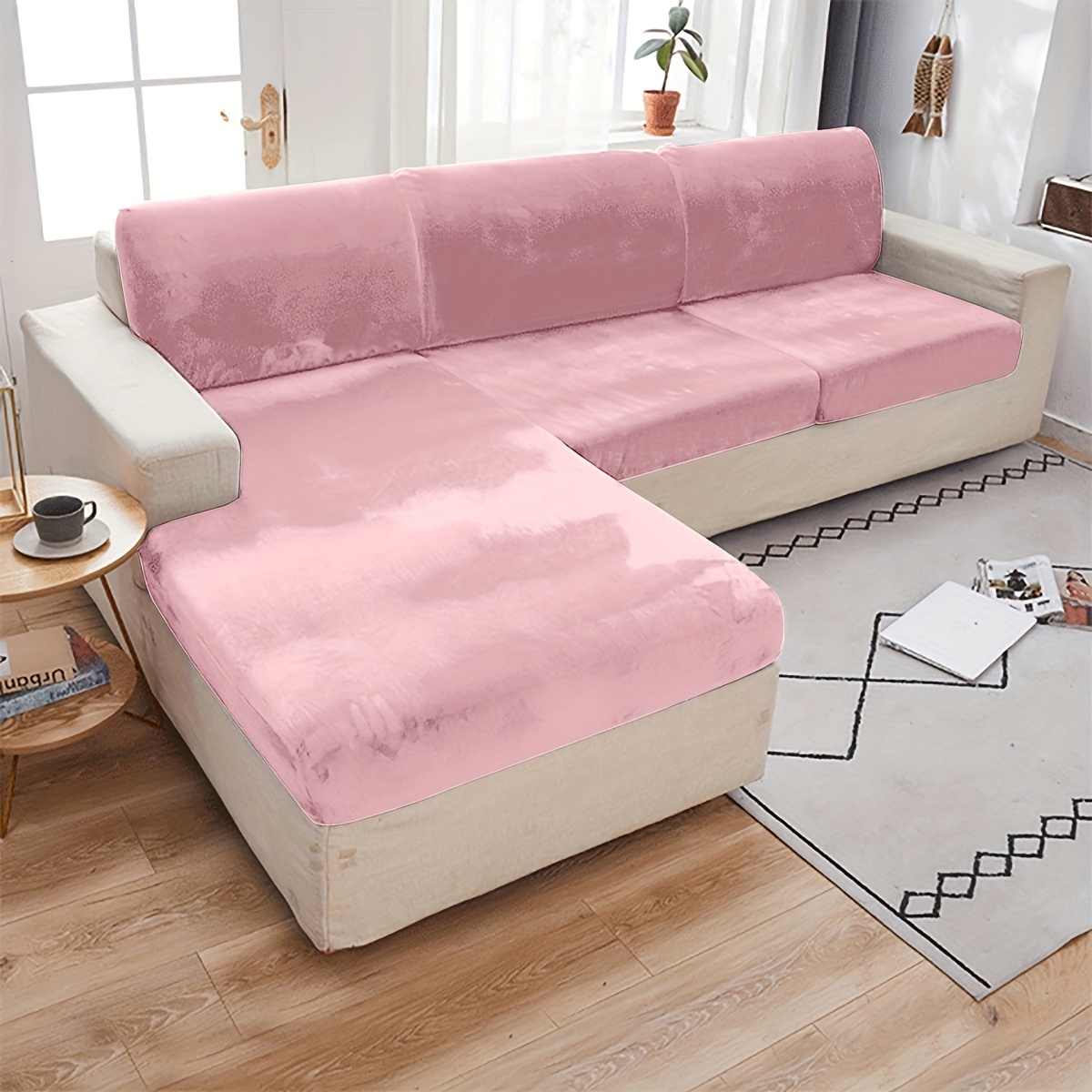 1pc Velvet Stretch Sofa Cover Thickened Home Bedroom Sofa - Temu United